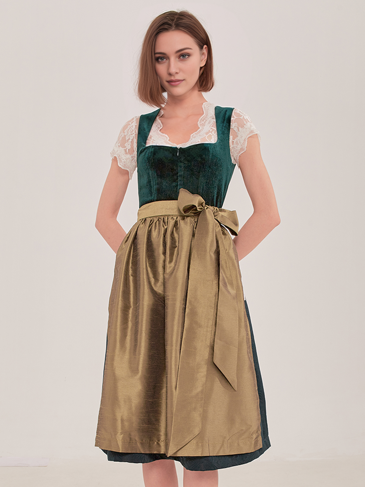 Dirndl Grün Schlicht – zeitlos und elegant