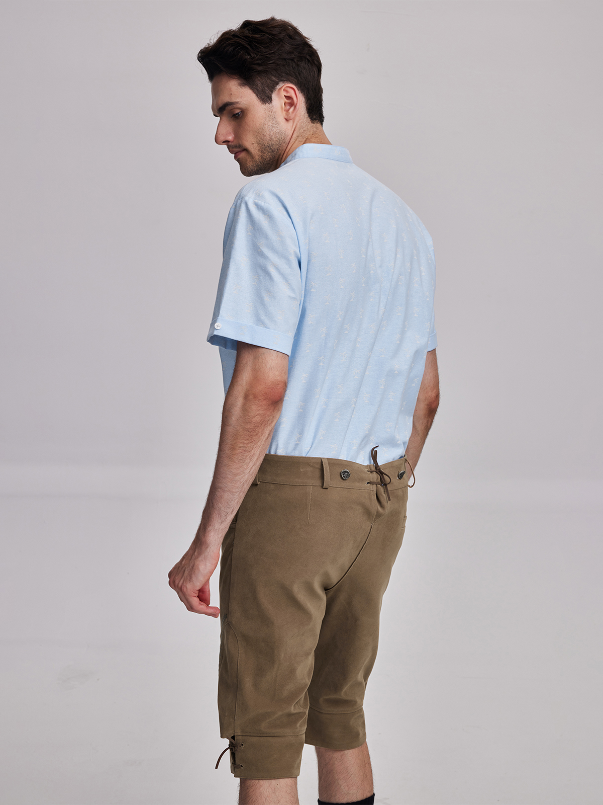 Dirndl Hemd in Blau
