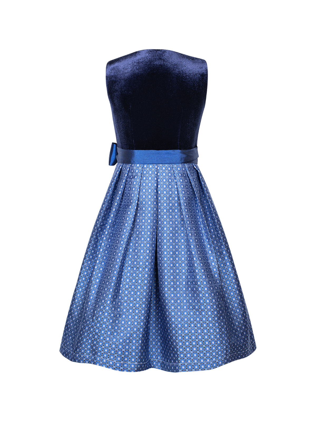 Dirndl Langarm in Blau