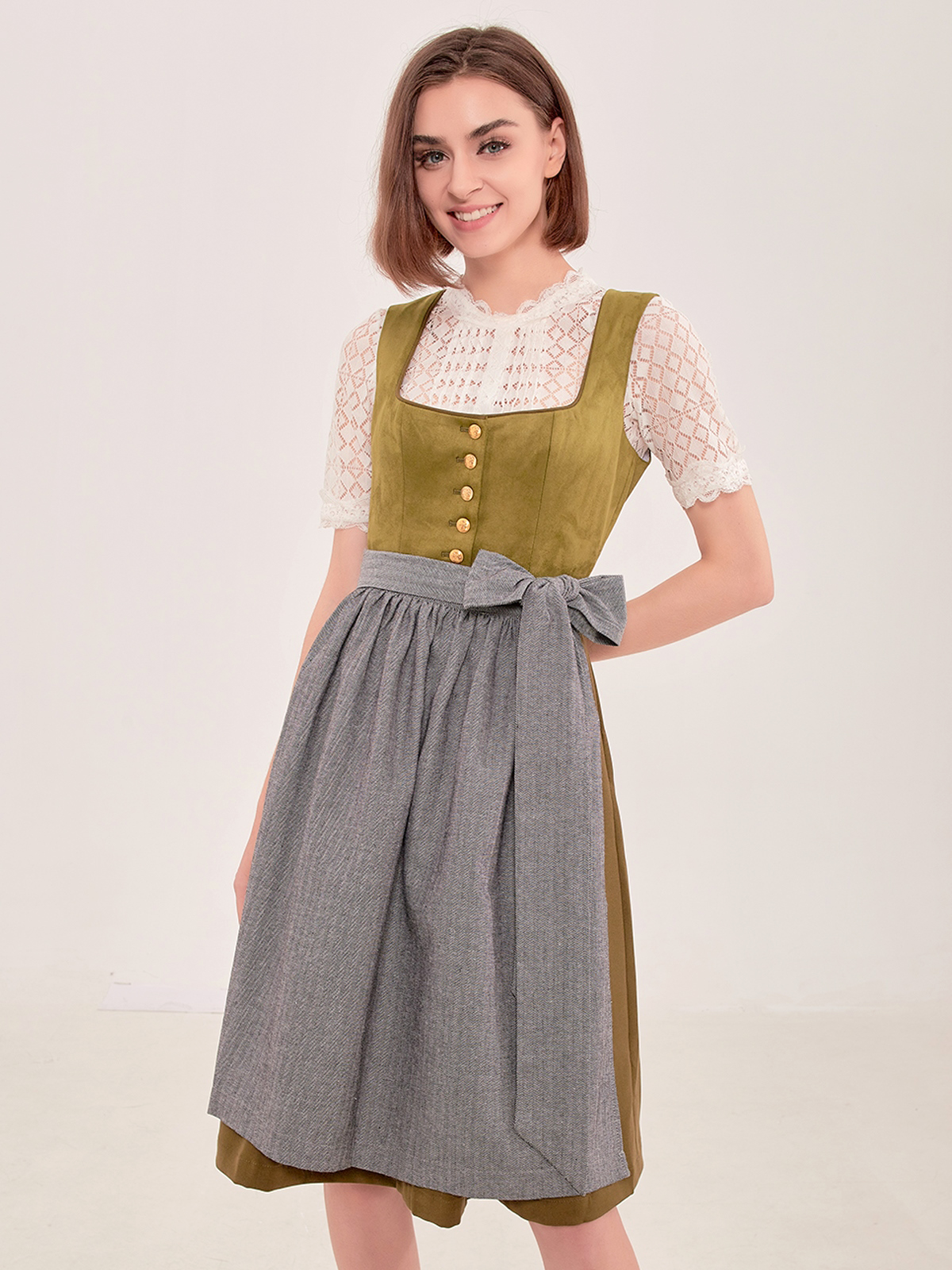 Dirndl in Grün – ähnlich elegant wie blau-schwarz