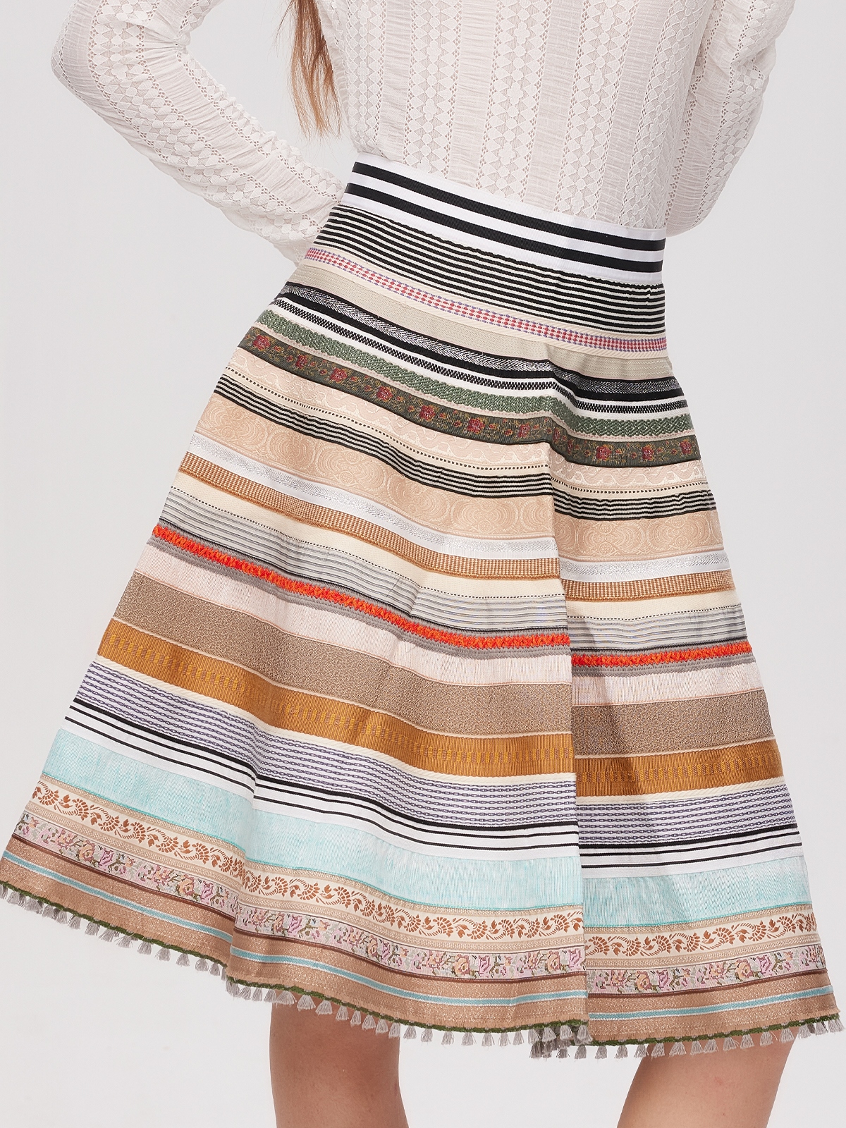 Dirndl Schwarz Beige Styling