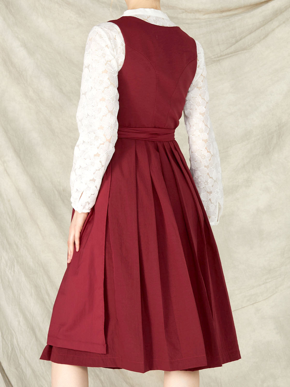 Dirndl Samt Bordeaux